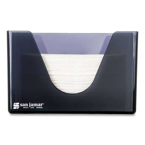 Image of San Jamar® T1720TBK Countertop Folded Towel Dispenser, 11 X 4.38 X 7, Black Pearl
