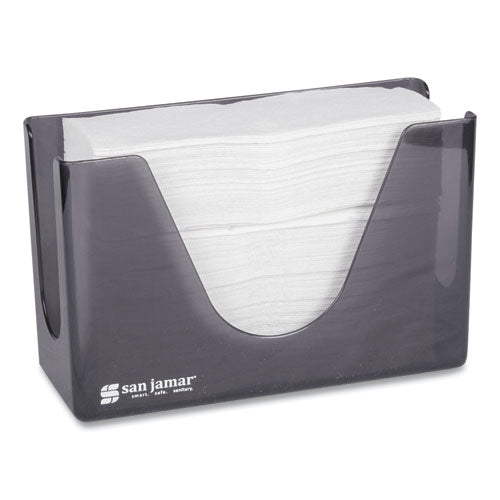 Image of San Jamar® T1720TBK Countertop Folded Towel Dispenser, 11 X 4.38 X 7, Black Pearl