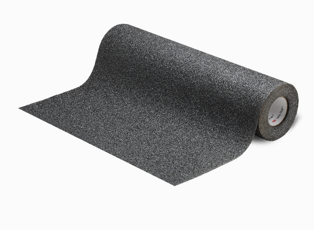 Image of SKILCRAFT® Peel-and-Stick Nonskid Tapes and Treads, Coarse, Black, 3' x 3' Pieces