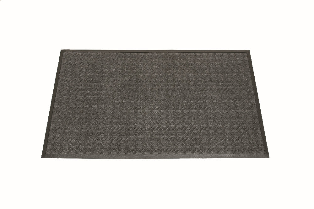 Image of SKILCRAFT® 3-Mat Entry System, Scraper/Wiper, 100% Recycled, Gray, 4' x 3/8" x 6', Case of 2