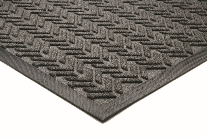 Image of SKILCRAFT® 3-Mat Entry System, Scraper/Wiper, 100% Recycled, Gray, 4' x 3/8" x 6'