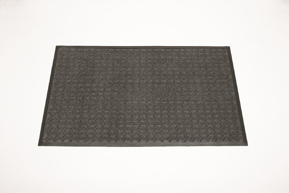 Image of SKILCRAFT® 3-Mat Entry System, Scraper/Wiper, 100% Recycled, Gray, 3' x 3/8" x 5', Case of 4