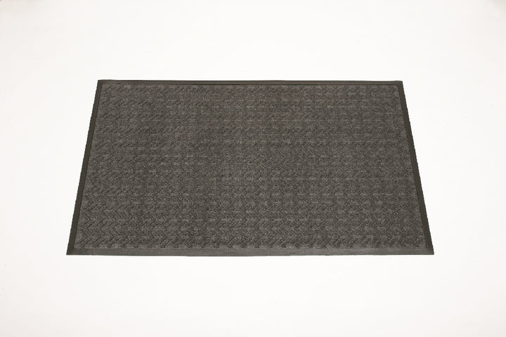 Image of SKILCRAFT® 3-Mat Entry System, Scraper/Wiper, 100% Recycled, Gray, 3' x 3/8" x 5', Case of 4