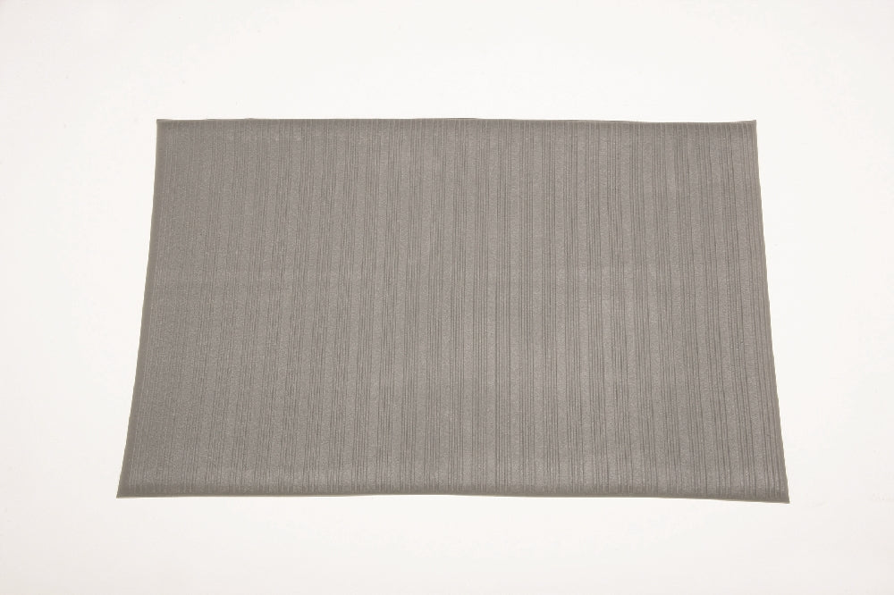 Image of SKILCRAFT® Anti-Fatigue Mat, Light Duty, Gray/Vinyl Rib, 2' x 3/8" x 3'