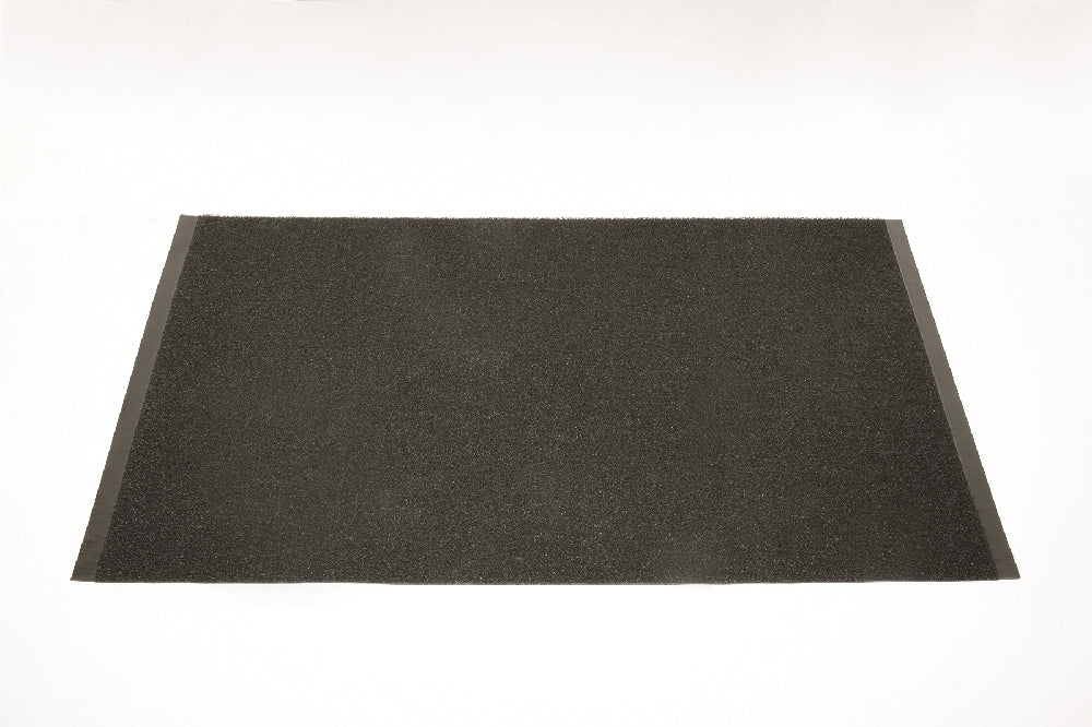 Image of SKILCRAFT® 3-Mat Entry System, Scraper/Wiper Vinyl Loop, Black, 3' x 1/2" x 5', Case of 2
