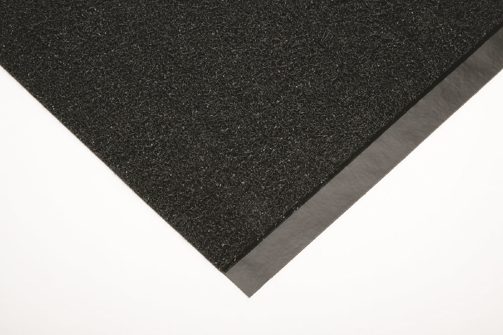 Image of SKILCRAFT® 3-Mat Entry System, Scraper/Wiper Vinyl Loop, Black, 3' x 1/2" x 5', Case of 2