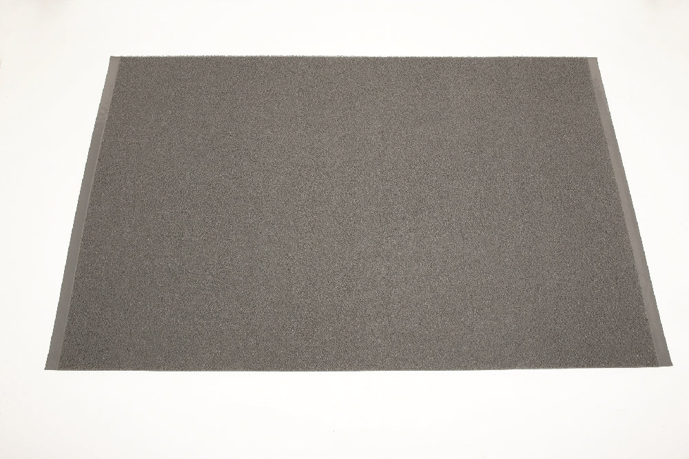 Image of SKILCRAFT® 3-Mat Entry System, Scraper/Wiper Vinyl Loop, Slate Gray, 4' x 1/2" x 6'