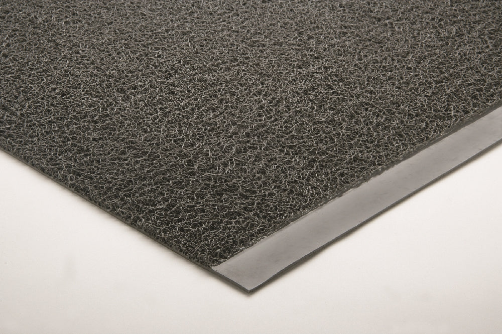 Image of SKILCRAFT® 3-Mat Entry System, Scraper/Wiper Vinyl Loop, Slate Gray, 4' x 1/2" x 6', Case of 2