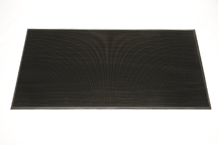 Image of SKILCRAFT® 3-Mat Entry System, Scraper, Finger-Tip, Heavy-Duty, Black, 3' x 5/8" x 6'