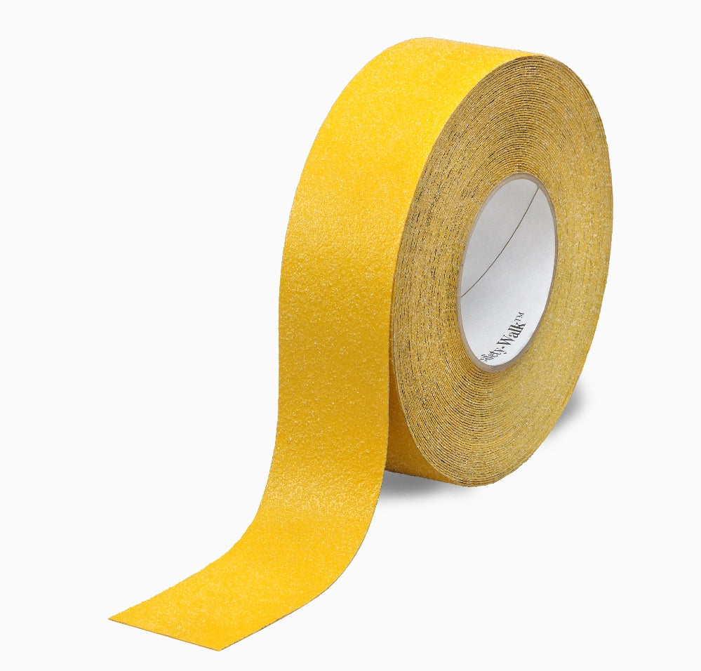 Image of SKILCRAFT® Peel-and-Stick Nonskid Tapes and Treads, Conformable, Yellow, 1" x 60' Roll