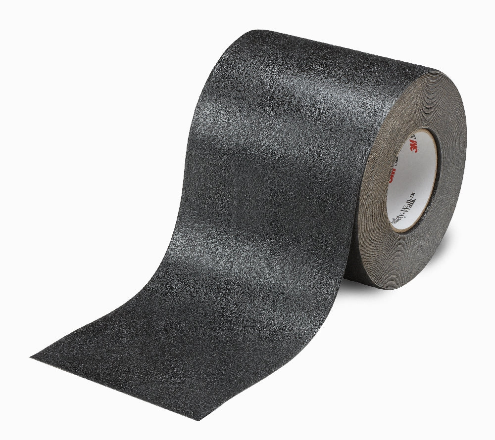 Image of SKILCRAFT® Peel-and-Stick Nonskid Tapes and Treads, Conformable, Black, 4" x 60'  Roll