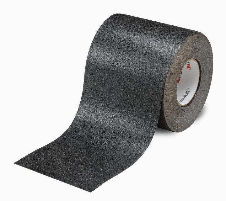 Image of SKILCRAFT® Peel-and-Stick Nonskid Tapes and Treads, Conformable, Black, 4" x 60'  Roll