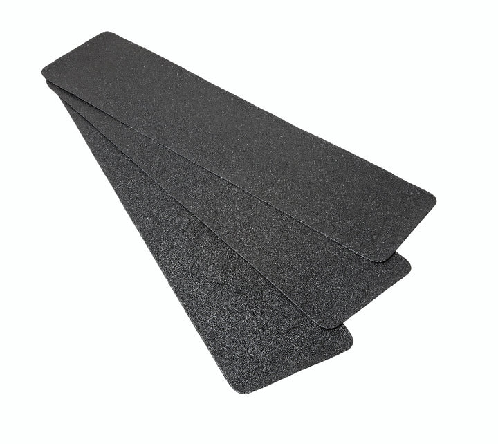 Image of SKILCRAFT® Peel-and-Stick Nonskid Tapes and Treads, General Purpose, Black, 24" x 6" x .08" Pieces, 50/Box