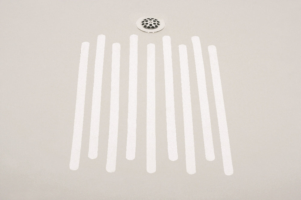 Image of SKILCRAFT® Peel-and-Stick Nonskid Tapes and Treads, Fine, Clear, 1" x 60' Roll