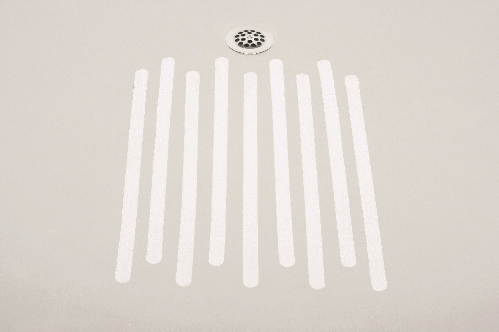 Image of SKILCRAFT® Peel-and-Stick Nonskid Tapes and Treads, Fine, Clear, 12" x 60' Roll