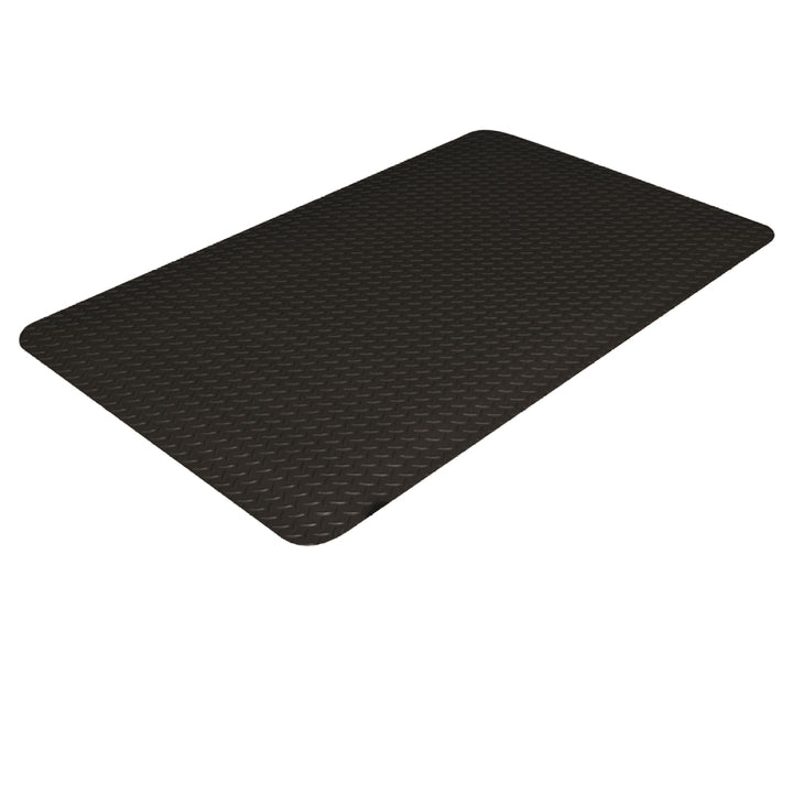 Image of SKILCRAFT® Anti-Fatigue Mats, Heavy-Duty Industiral Hard-Top, Black, 3' x 12' x 0.563"