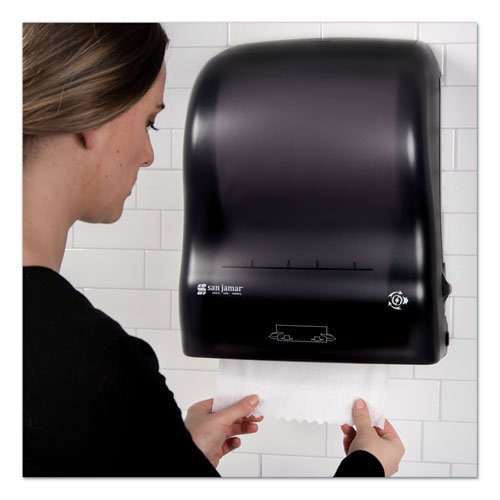 Image of San Jamar® T7400TBK Simplicity Mechanical Roll Towel Dispenser, 15.25 X 13 X 10.25, Black