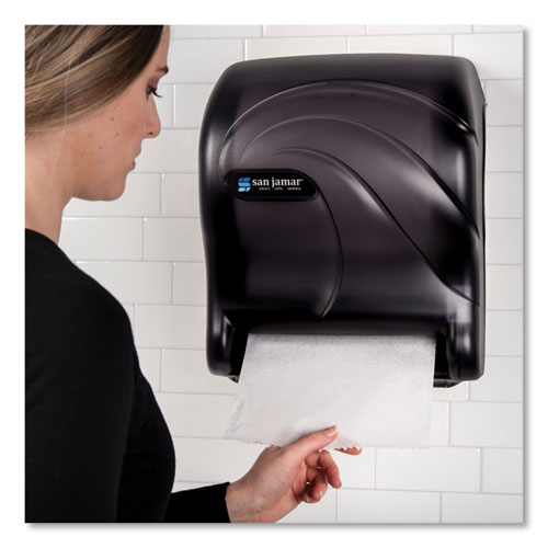 Image of San Jamar® T8090TBK Tear-N-Dry Essence Touchless Towel Dispenser, 11.75 X 9.13 X 14.44, Black Pearl