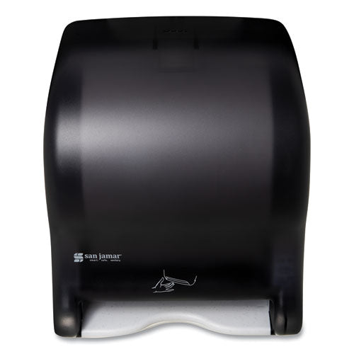 Image of San Jamar® T8400TBK Smart Essence Electronic Roll Towel Dispenser, 11.88 X 9.1 X 14.4, Black