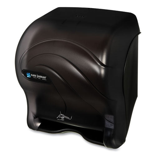 Image of San Jamar® T8490TBK Oceans Smart Essence Electronic Roll Towel Dispenser, 11.88 x 9.1 x 14.4, Black