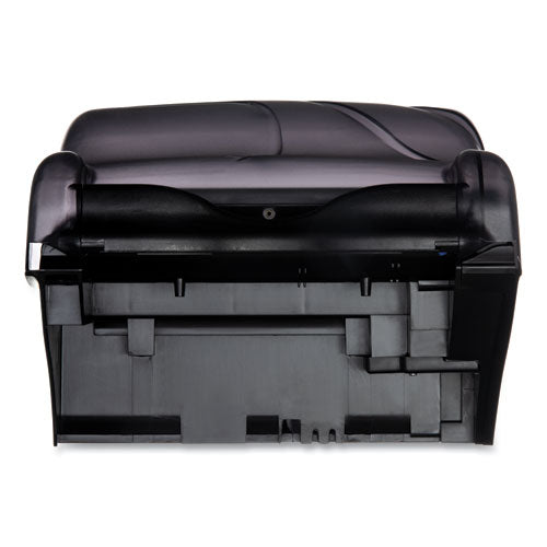 Image of San Jamar® T8490TBK Oceans Smart Essence Electronic Roll Towel Dispenser, 11.88 x 9.1 x 14.4, Black