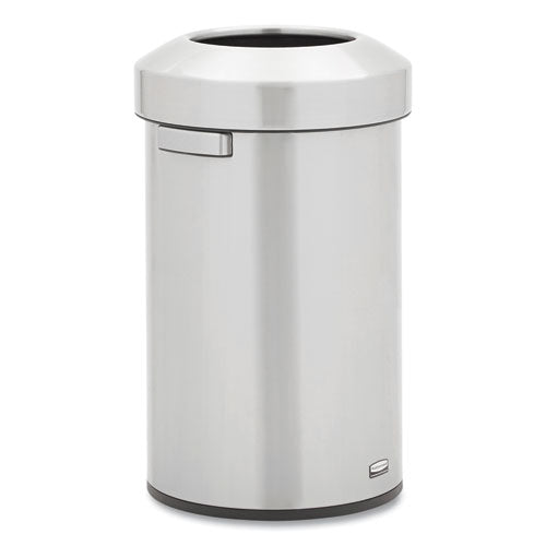 Image of Rubbermaid® Commercial 2147583 Refine Series Waste Receptacle, 16 gal, Plastic/Stainless Steel