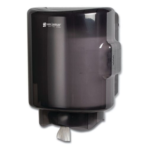 Image of San JamarÂ® Adjustable Center Pull Towel Dispenser, 10.75 X 10.25 X 13.25, Black Pearl