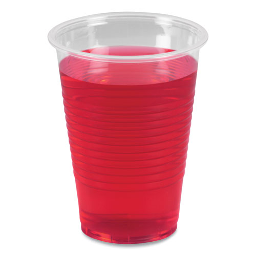 Image of Boardwalk® BWKTRANSCUP9PK Translucent Plastic Cold Cups, 9 oz, 100/Pack