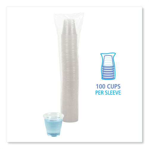 Image of Boardwalk® BWKTRANSCUP5PK Translucent Plastic Cold Cups, 5 oz, 100/Pack