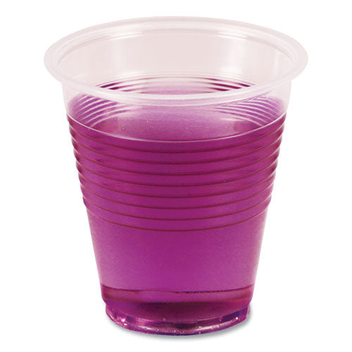 Image of BoardwalkÂ® Translucent Plastic Cold Cups, 3 oz, 125/Sleeve, 20 Sleeves/Carton