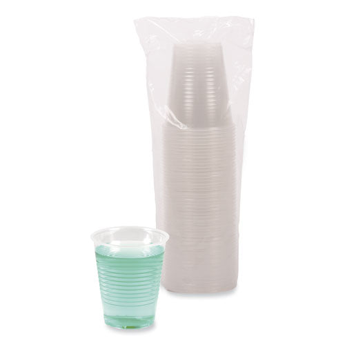 Image of Boardwalk® BWKTRANSCUP12PK Translucent Plastic Cold Cups, 12 oz, 50/Pack