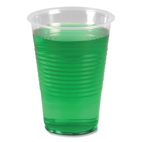 Image of Boardwalk® BWKTRANSCUP14PK Translucent Plastic Cold Cups, 14 oz, 50/Pack
