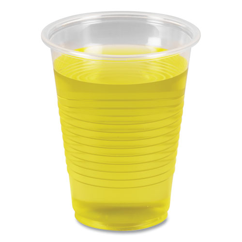 Image of Boardwalk® BWKTRANSCUP7PK Translucent Plastic Cold Cups, 7 oz, 100/Pack