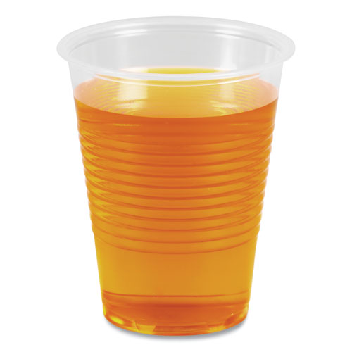 Image of Boardwalk® BWKTRANSCUP10PK Translucent Plastic Cold Cups, 10 oz, 100/Pack