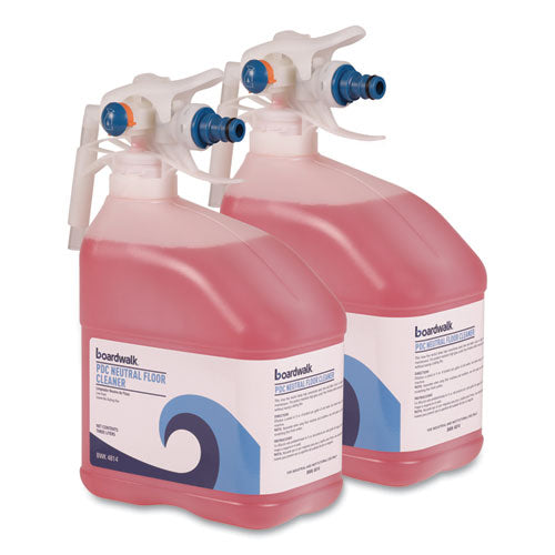 Image of Boardwalk® 956500-39ESSN PDC Neutral Floor Cleaner, Tangy Fruit Scent, 3 L Bottle, 2/Carton