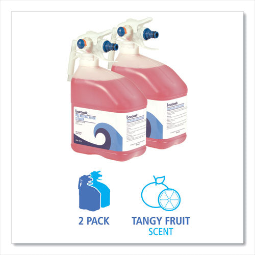 Image of Boardwalk® 956500-39ESSN PDC Neutral Floor Cleaner, Tangy Fruit Scent, 3 L Bottle, 2/Carton