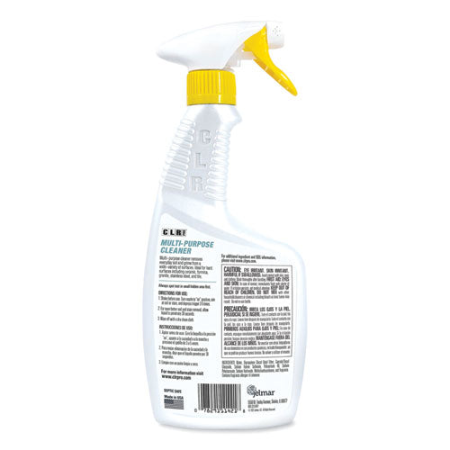 Image of CLR PRO® FM-MPC32-6PRO Multi-Purpose Cleaner, Lemon Scent, 32 Oz Bottle, 6/carton