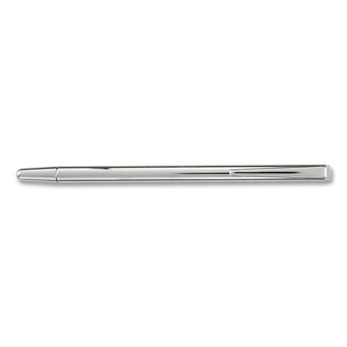 Image of Apollo® V18001 Slimline Pen-Size Pocket Pointer With Clip, Extends To 24.5", Silver