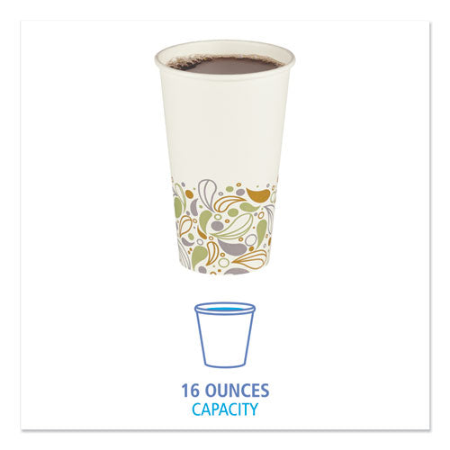 Image of Boardwalk® BWKDEER16HCUP Deerfield Printed Paper Hot Cups, 16 oz, 50/Sleeve, 20 Sleeves/Carton