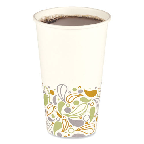 Image of Boardwalk® BWKDEER16HCUP Deerfield Printed Paper Hot Cups, 16 oz, 50/Sleeve, 20 Sleeves/Carton