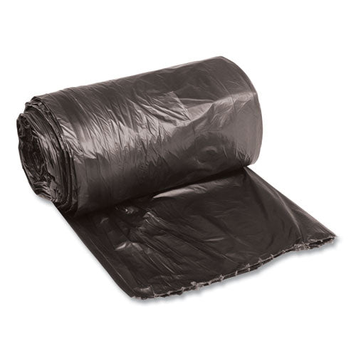 Image of Boardwalk® H4832RKKR01 Low-Density Waste Can Liners, 16 gal, 0.35 mil, 24" x 32", Black, Perforated Roll, 50 Bags/Roll, 10 Rolls/Carton