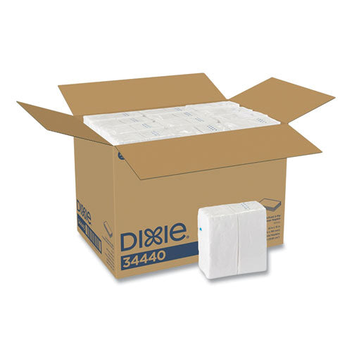 Image of Dixie® 34440 1/8-Fold Dinner Napkin, 2-Ply, 16 X 15, White, 3,024/carton