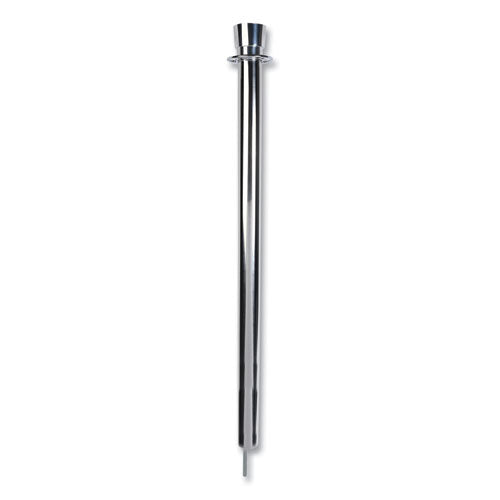 Image of Tatco 11000 Crowd Control Posts, Polished Chrome, 41" High, Silver, 2/Box