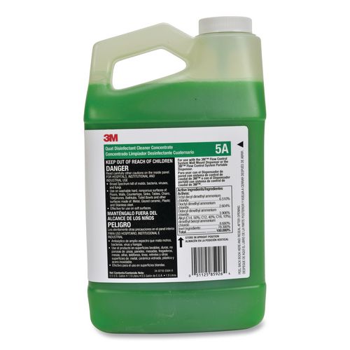 Image of 3M 7010386101 Quat Disinfectant Cleaner Concentrate, Pleasant Scent, 0.5 Gal Bottle, 4/carton