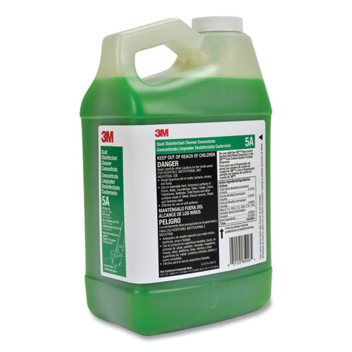 Image of 3M 7010386101 Quat Disinfectant Cleaner Concentrate, Pleasant Scent, 0.5 Gal Bottle, 4/carton