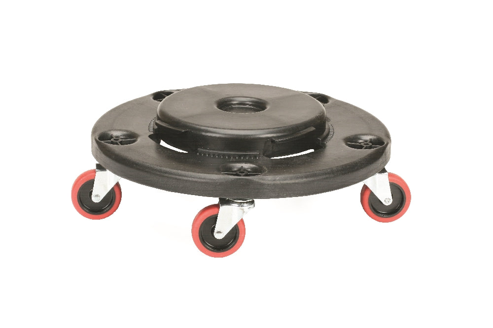 Image of SKILCRAFT® Trash Can Dolly, Quiet Wheel, 350 lb Capacity