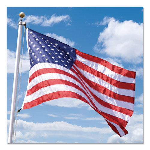 Image of Advantus MBE002220 All-Weather Outdoor U.S. Flag, 72" x 48", Heavyweight Nylon