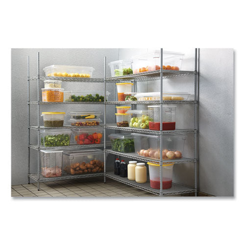 Image of Rubbermaid® Commercial FG330600CLR Food/Tote Boxes, 5 gal, 26 x 18 x 3.5, Clear, Plastic
