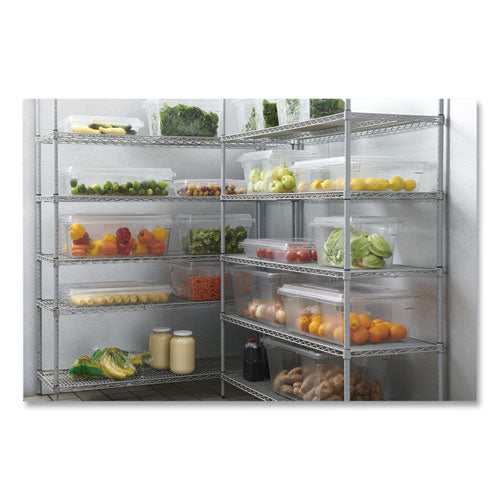 Image of Rubbermaid® Commercial FG330400CLR Food/Tote Boxes, 5 gal, 12 x 18 x 9, Clear, Plastic