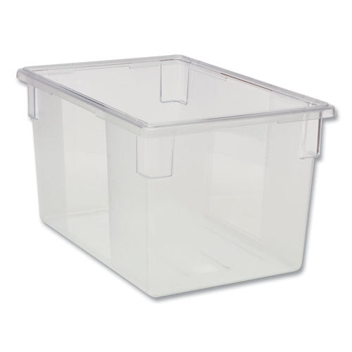 Image of Rubbermaid® Commercial FG330100CLR Food/Tote Boxes, 21.5 gal, 26 x 18 x 15, Clear, Plastic